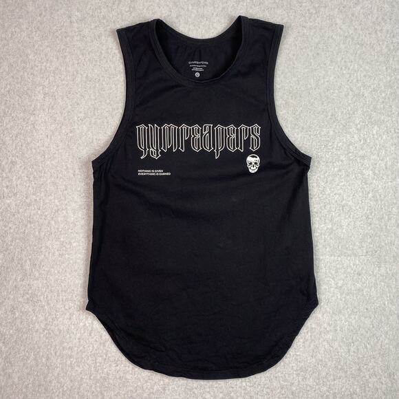 Gymreapers Shirt Mens L Black Tank Top Sleeveless Spell Out - Picture 1 of 5